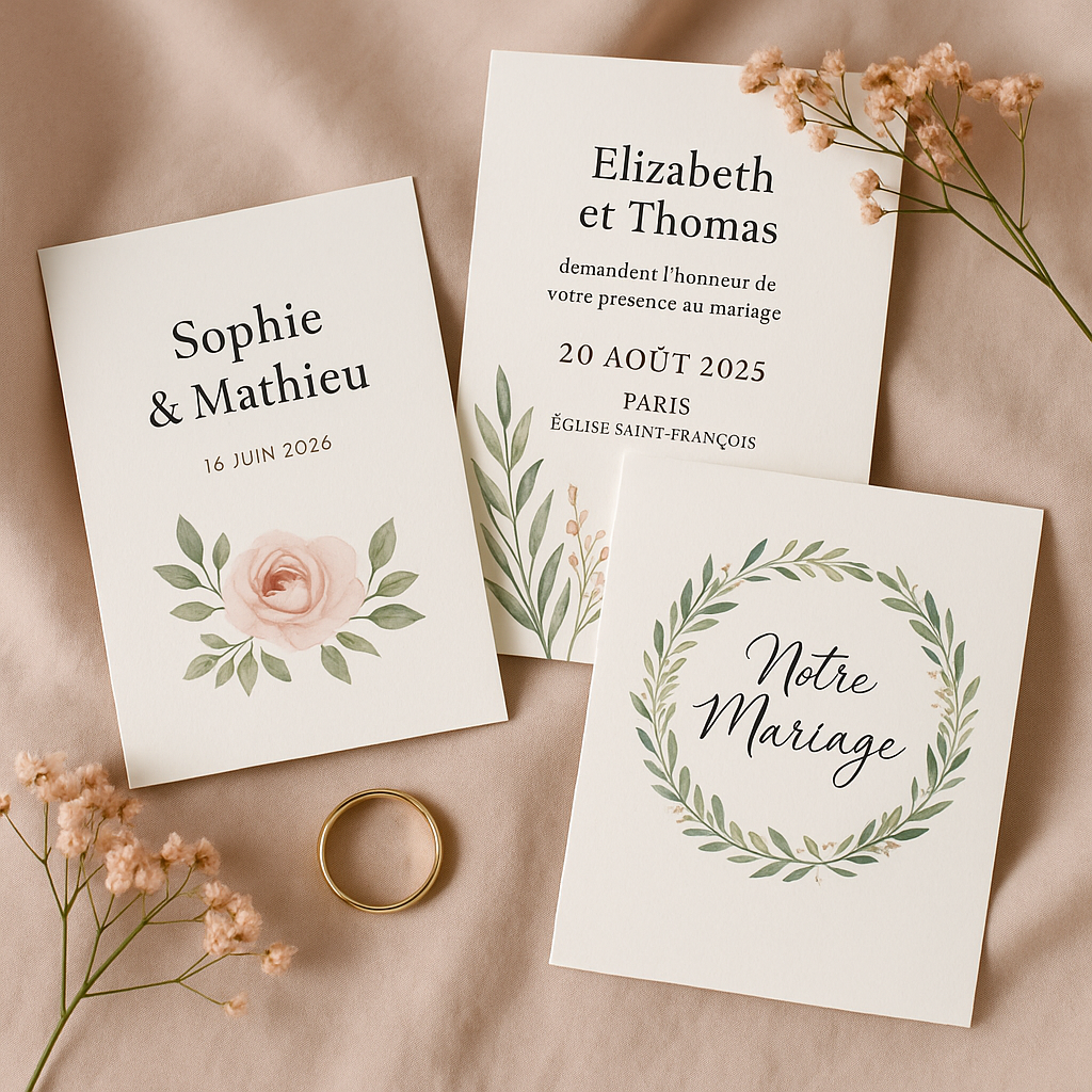 Faire-part express – livré en 24h