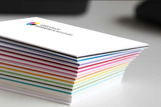 Carte de visite Multicouche/Tranche coloré 900gr