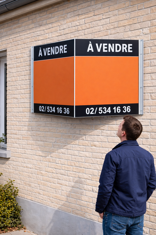 Panneaux immobilier en V